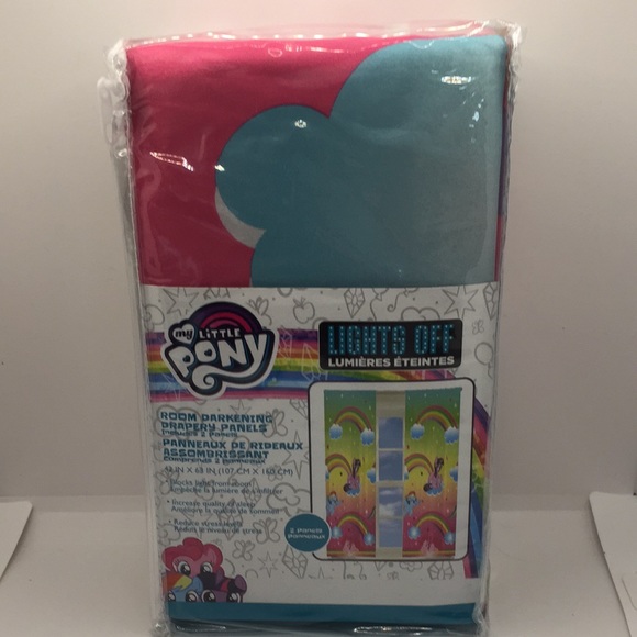 My Little Pony Rainbow Dreams Room Darkening Drapes Window Curtains 2 Pa… - Picture 13 of 13